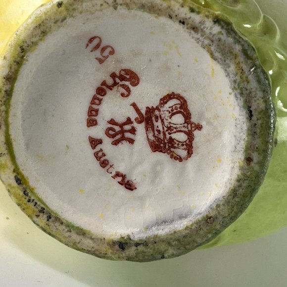 Roses Floral Porcelain Art Nouveau Vase Hand Painted Stamped HJ Vienna Austria - Picture 9 of 12